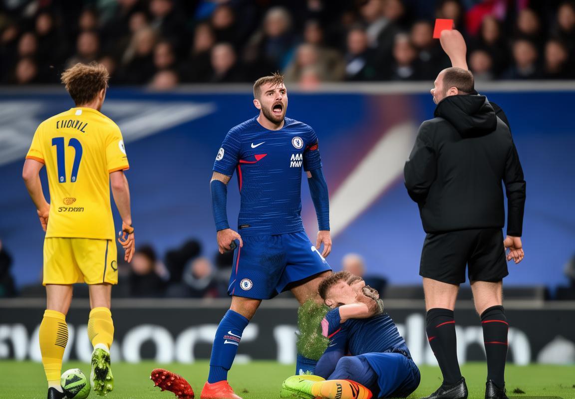 英超榜首大战：红牌判罚引争议，十人切尔西1-1顽强逼平阿森纳，斯坦福桥七年不胜纪录延续